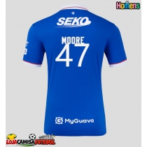 Camisa de Futebol Rangers Mikey Moore #47 Equipamento Principal 2025-26 Manga Curta